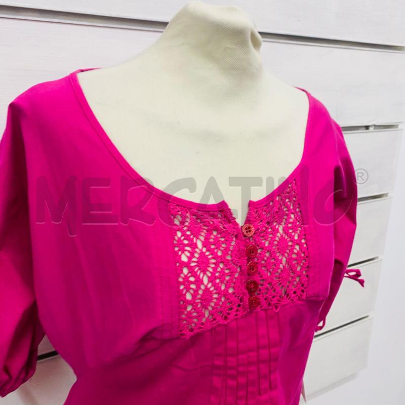 BLUSA DONNA CAMOMILLA FUXSIA RICAMO IN PETTO | Mercatino dell'Usato Lago patria - giugliano in c. 3