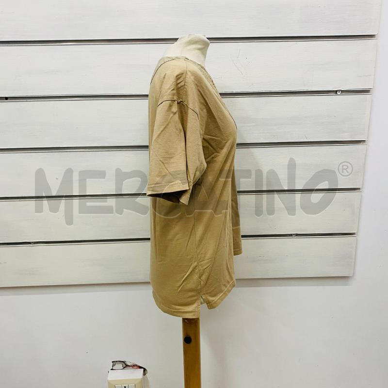 BLUSA DONNA DOLCE&GABBANA BEIGE COTONE SCOLLO V DECORATO | Mercatino dell'Usato Lago patria - giugliano in c. 3