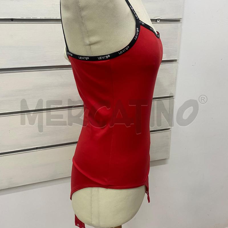 BODY DONNA LEVI'S ROSSO PROFILO NERO | Mercatino dell'Usato Lago patria - giugliano in c. 3