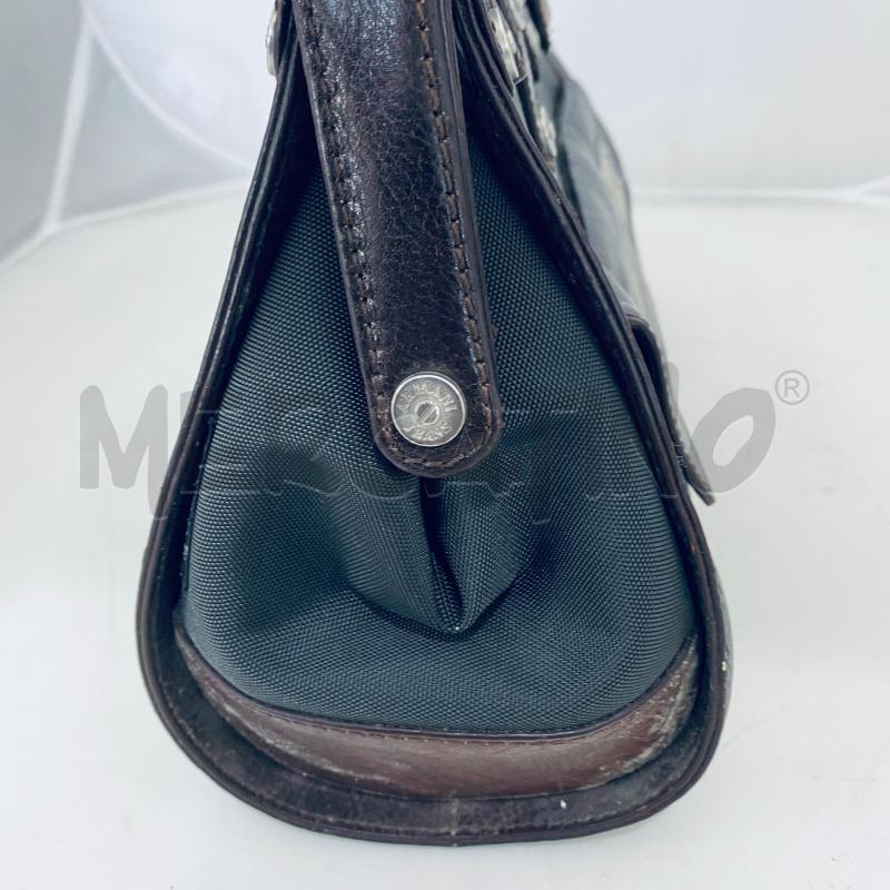 BORSA DONNA ARMANI JEANS MARRONE TELA E PELLE  | Mercatino dell'Usato Lago patria - giugliano in c. 3