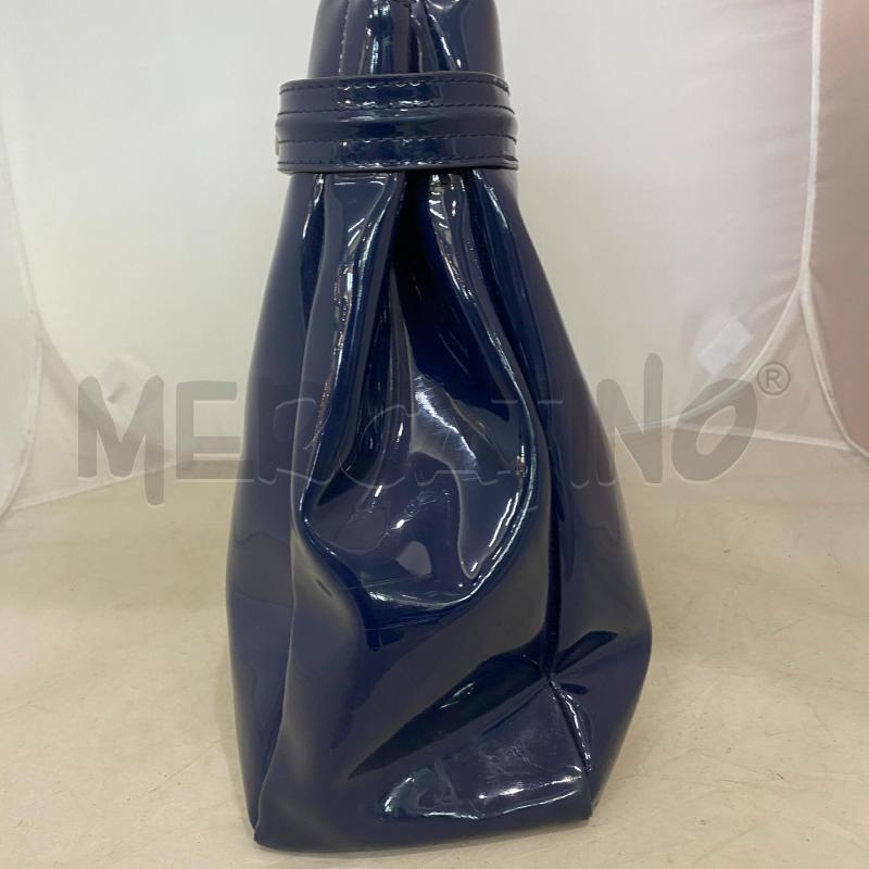 BORSA DONNA ARMANI JEANS VERNICE BLU  | Mercatino dell'Usato Lago patria - giugliano in c. 3