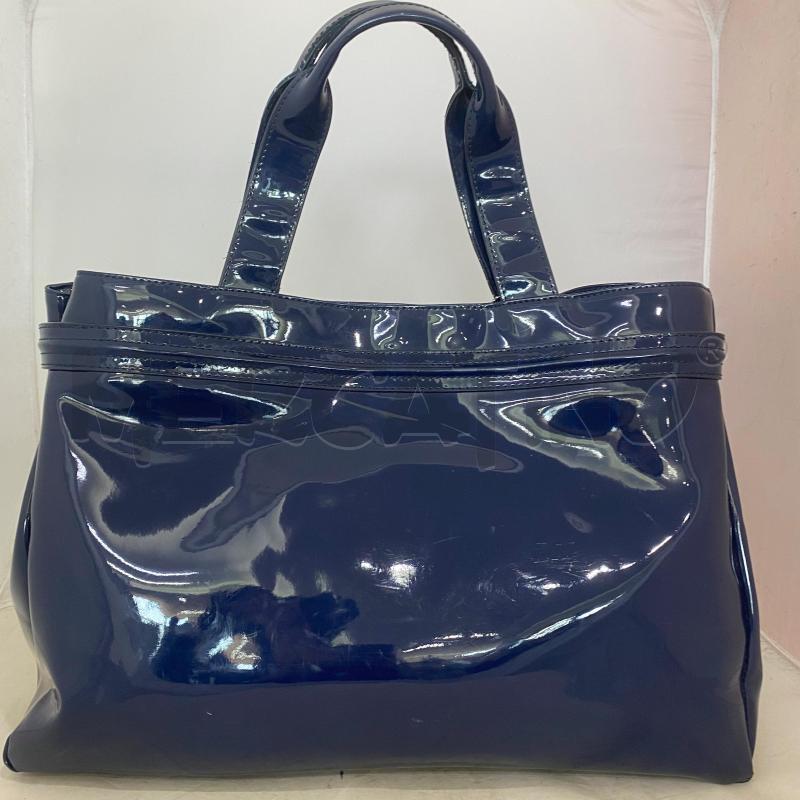 BORSA DONNA ARMANI JEANS VERNICE BLU  | Mercatino dell'Usato Lago patria - giugliano in c. 4