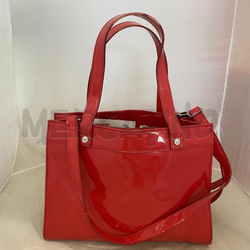 BORSA DONNA ARMANI JEANS VERNICE ROSSA CON TRACOLLA | Mercatino dell'Usato Lago patria - giugliano in c. 5