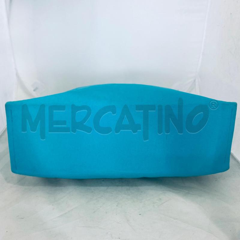 BORSA DONNA BLUMARINE CELESTE TESSUTO DUE MANICI UNO UN PO SCUCITO | Mercatino dell'Usato Lago patria - giugliano in c. 3