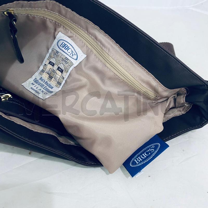 BORSA DONNA BRIC'S MARRORE SCURO IN TESSUTO | Mercatino dell'Usato Lago patria - giugliano in c. 2