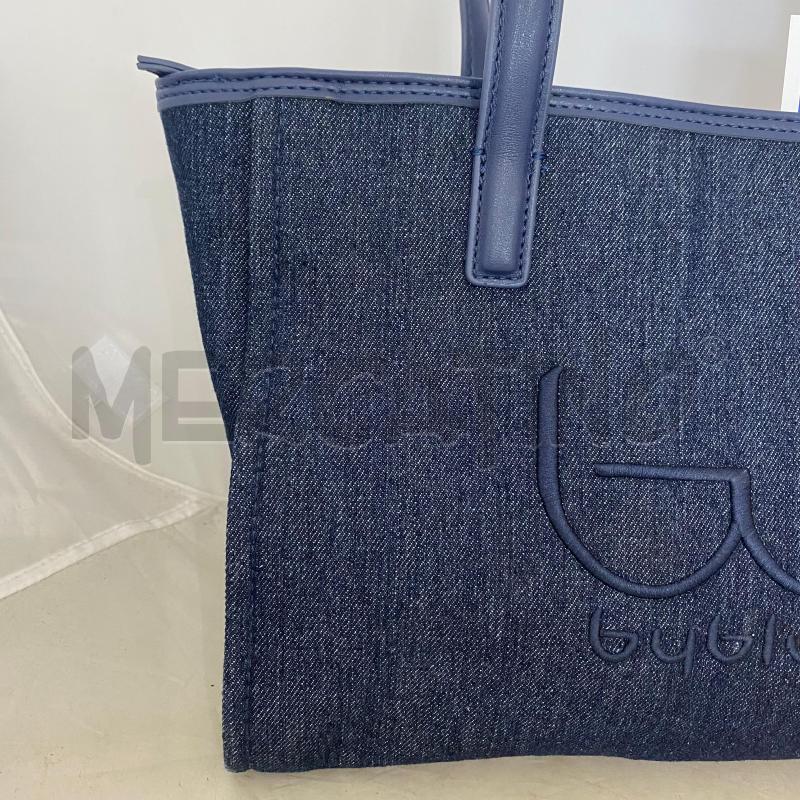 BORSA DONNA BYBLOS DENIM SCURO DUE MANICI | Mercatino dell'Usato Lago patria - giugliano in c. 5