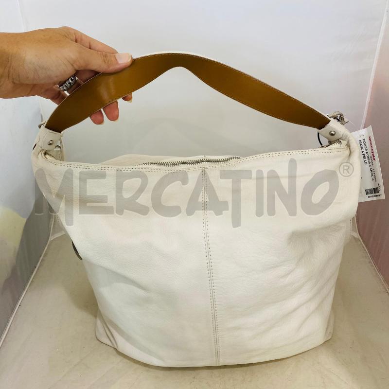 BORSA DONNA CAROL J. BIANCA PELLE  | Mercatino dell'Usato Lago patria - giugliano in c. 4