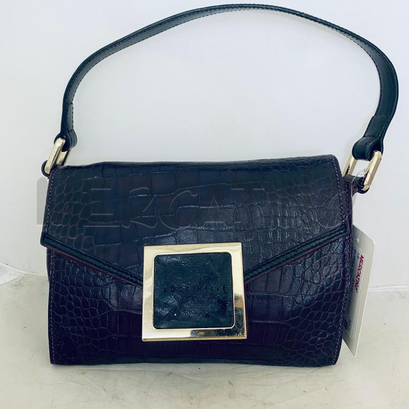 BORSA DONNA COCCINELLE VIOLA EFFETTO COCCODRILLO UN MANICO | Mercatino dell'Usato Lago patria - giugliano in c. 1