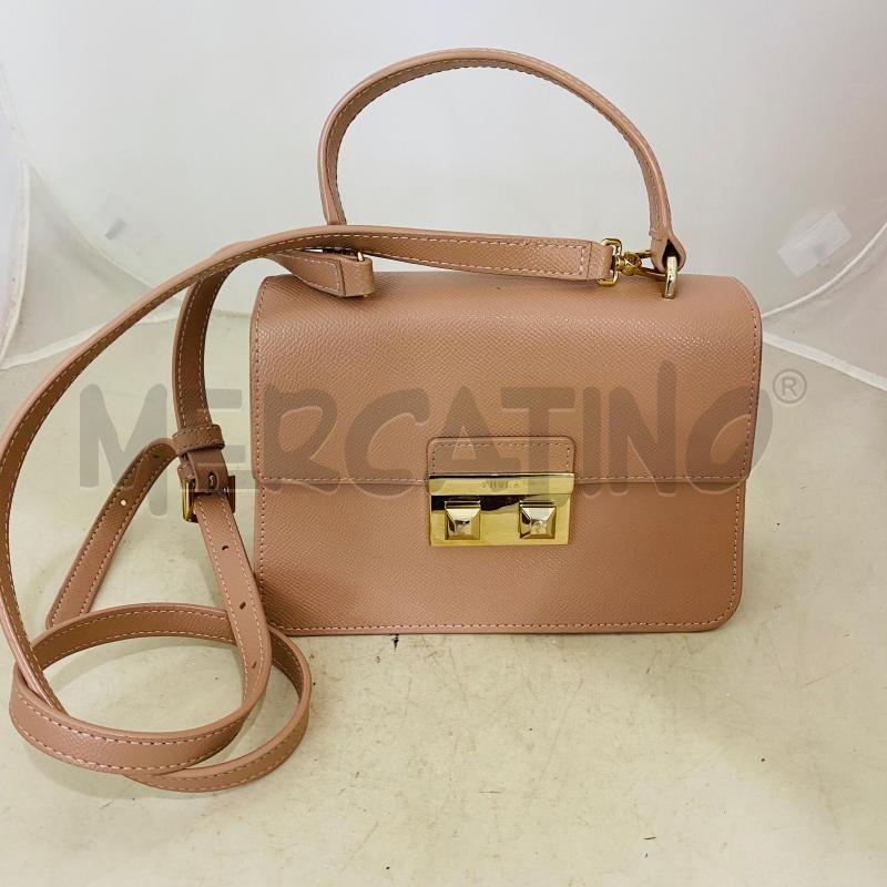 BORSA DONNA FURLA MODELLO VENERE PELLE ROSA MARTELLATA  | Mercatino dell'Usato Lago patria - giugliano in c. 1