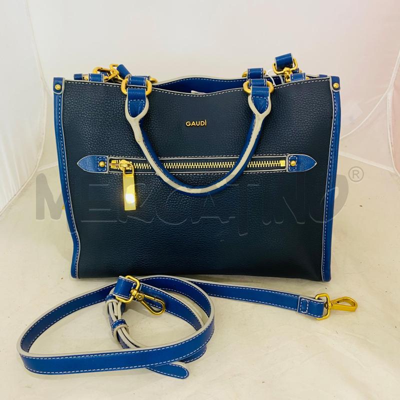 BORSA DONNA GAUDI' BLU PROFILO BLU MARINO | Mercatino dell'Usato Lago patria - giugliano in c. 1
