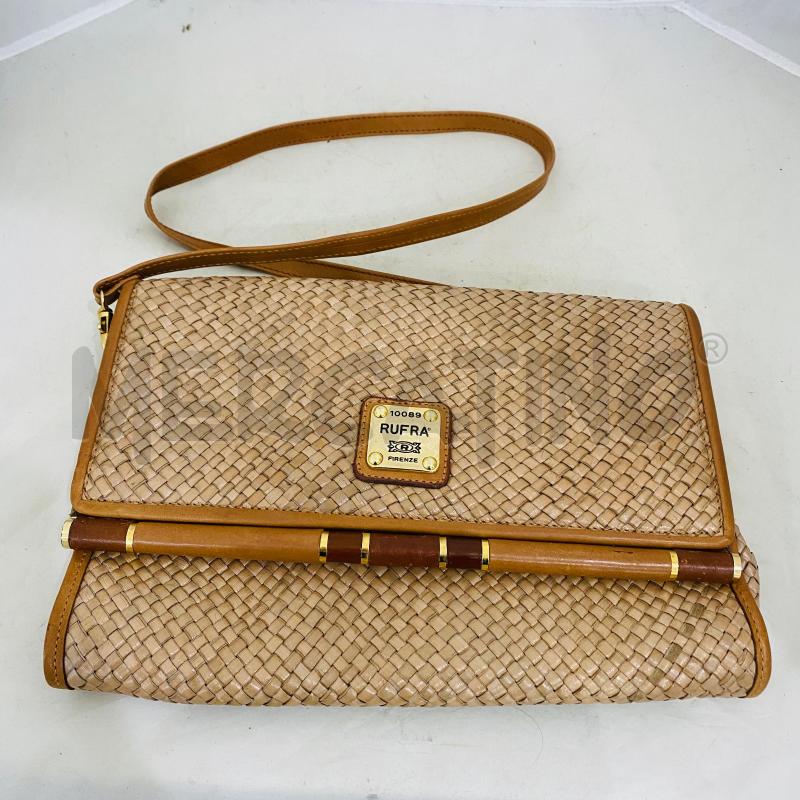 BORSA DONNA INTRECCIATA BEIGE PELLE | Mercatino dell'Usato Lago patria - giugliano in c. 1