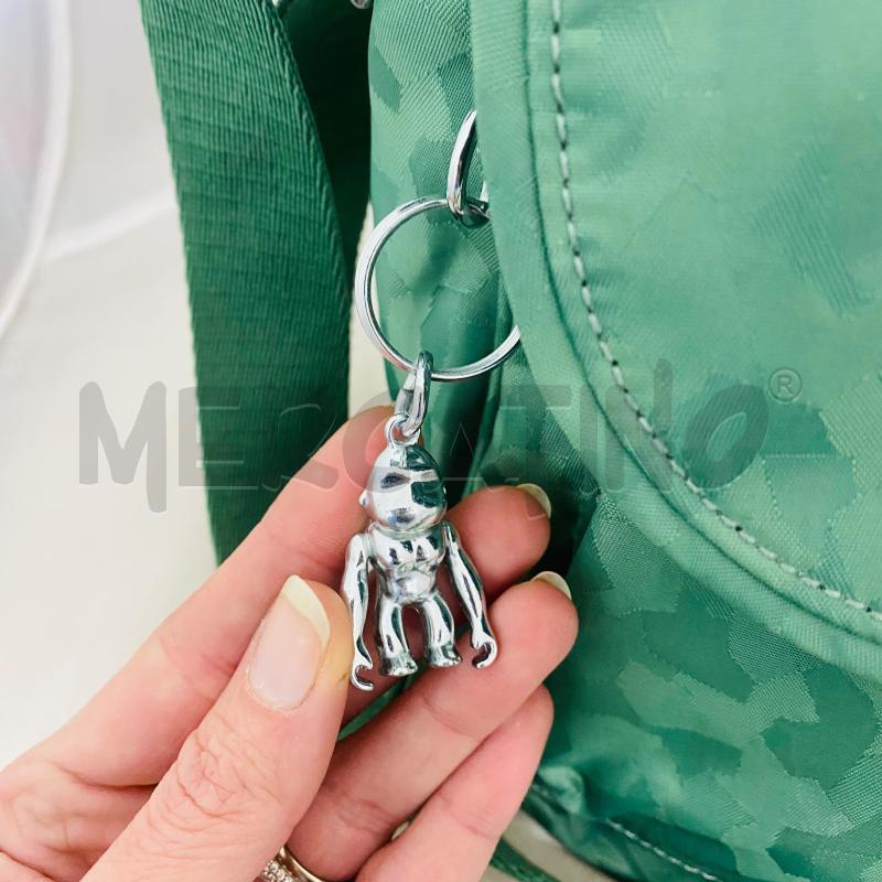 BORSA DONNA KIPLING VERDE TESSUTO TRACOLLA CON ACCESSORIO | Mercatino dell'Usato Lago patria - giugliano in c. 2