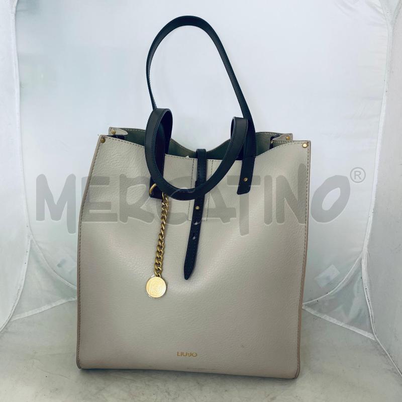 BORSA DONNA LIU JO BEIGE CON INSERTI MARRONI | Mercatino dell'Usato Lago patria - giugliano in c. 1