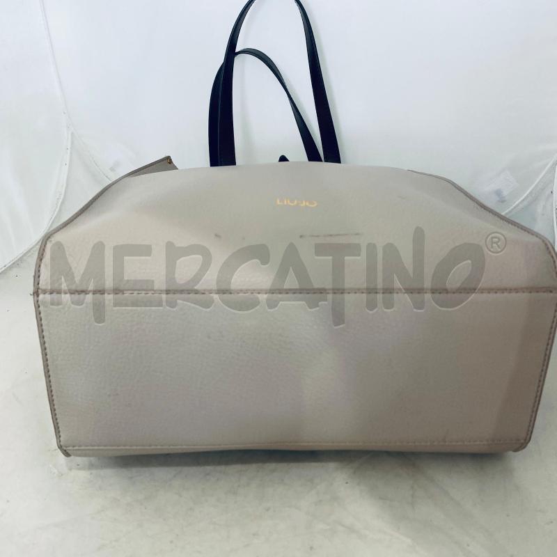 BORSA DONNA LIU JO BEIGE CON INSERTI MARRONI | Mercatino dell'Usato Lago patria - giugliano in c. 5