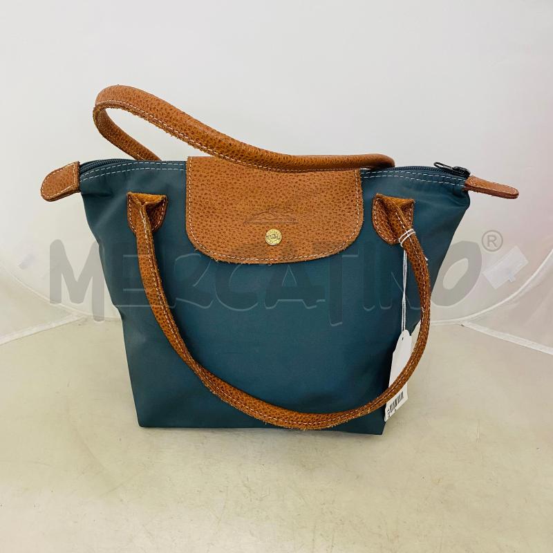 BORSA DONNA LONGCHAMP TESSUTO VERDE MANIC MARRONI | Mercatino dell'Usato Lago patria - giugliano in c. 1