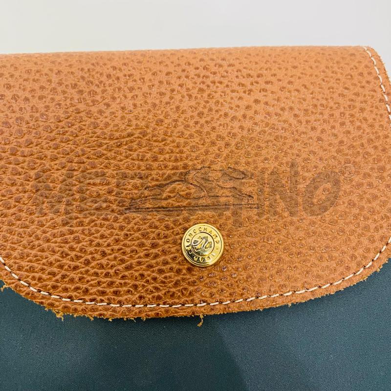 BORSA DONNA LONGCHAMP TESSUTO VERDE MANIC MARRONI | Mercatino dell'Usato Lago patria - giugliano in c. 4