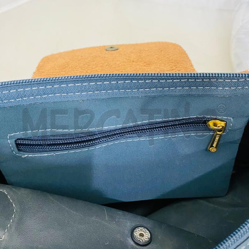 BORSA DONNA LONGCHAMP TESSUTO VERDE MANIC MARRONI | Mercatino dell'Usato Lago patria - giugliano in c. 5