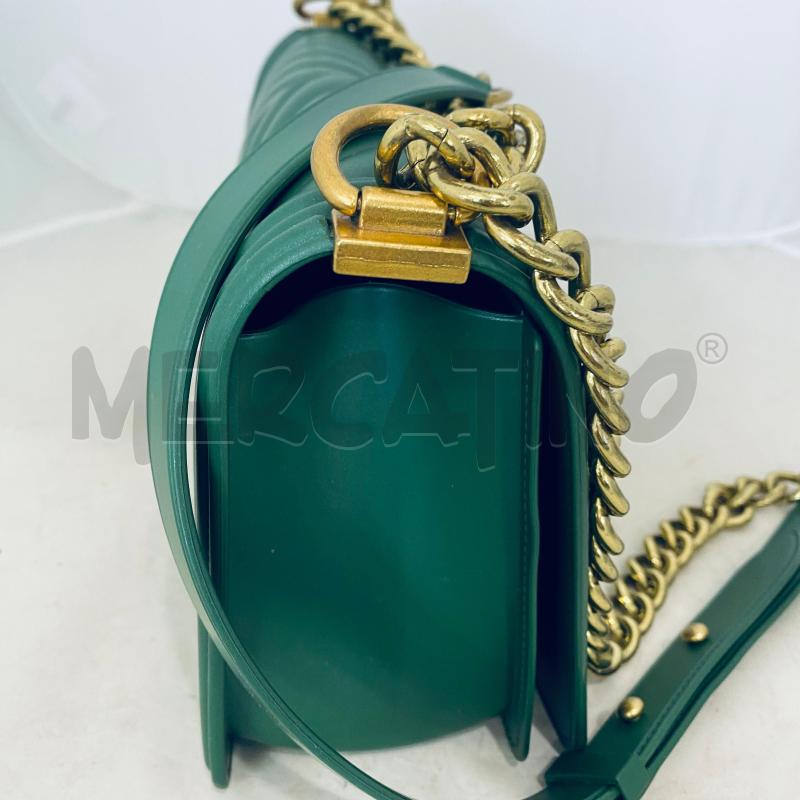 BORSA DONNA MARC ELLIS MOD FLAT S VERDE CATENA DORATA | Mercatino dell'Usato Lago patria - giugliano in c. 5