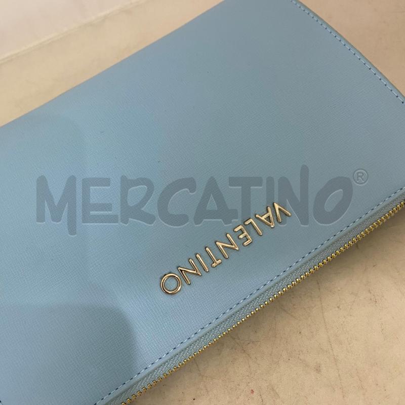 BORSA DONNA MARIO VALENTINO AZZURRA CATENA DORATA | Mercatino dell'Usato Lago patria - giugliano in c. 4