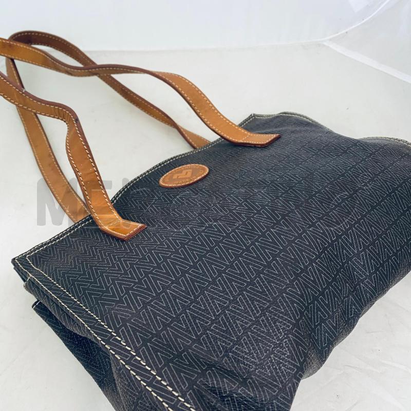 BORSA DONNA MARIO VALENTINO MARRONE MONOGRAMMA DUE MANICI  | Mercatino dell'Usato Lago patria - giugliano in c. 5