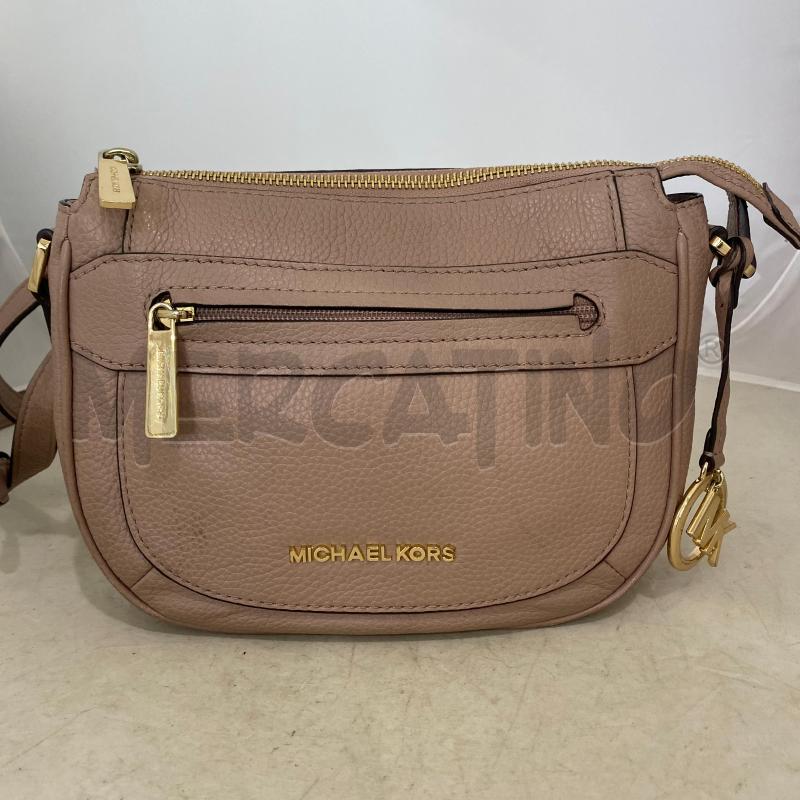 BORSA DONNA MICHAEL KORS JULIA PELLE ROSA MARTELLATA  | Mercatino dell'Usato Lago patria - giugliano in c. 1