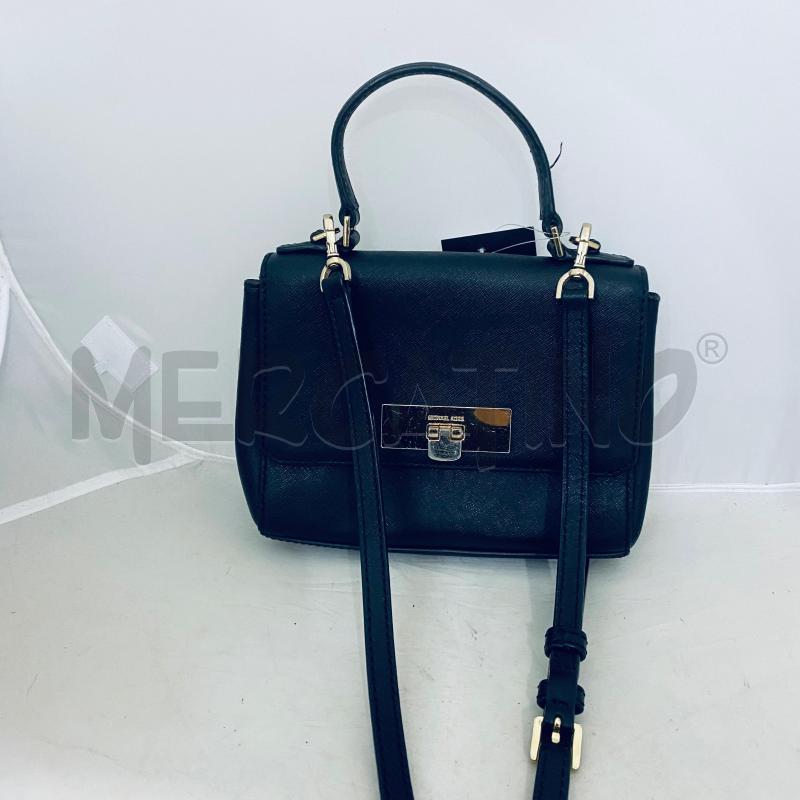 BORSA DONNA MICHEAL KORS CALLIE NERA CON TRACOLLA METALLERIA CHIUSURA GRAFFIATA | Mercatino dell'Usato Lago patria - giugliano in c. 1