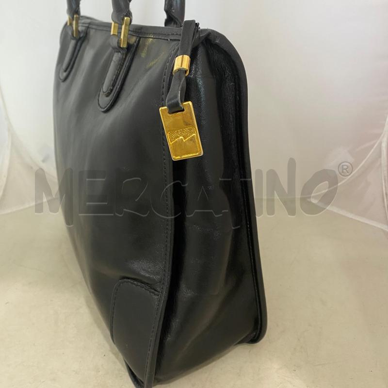 BORSA DONNA NANNINIPELLE NERA DUE MANICI | Mercatino dell'Usato Lago patria - giugliano in c. 3