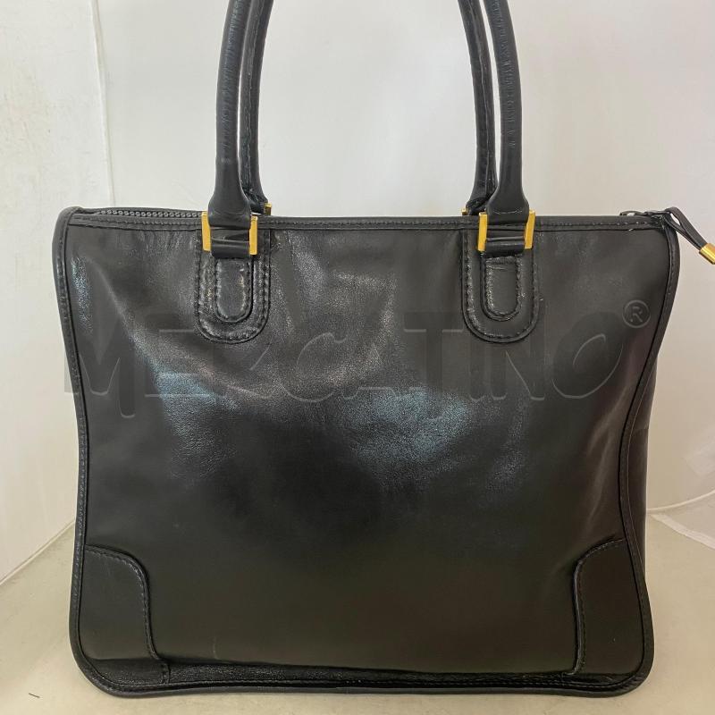 BORSA DONNA NANNINIPELLE NERA DUE MANICI | Mercatino dell'Usato Lago patria - giugliano in c. 4