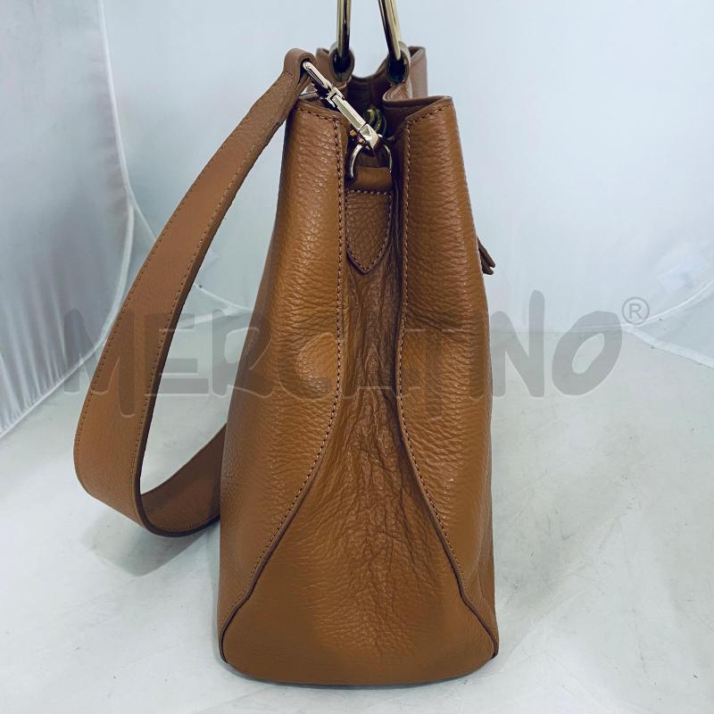 BORSA DONNA NARDELLI MARRONE MANICI DORATI | Mercatino dell'Usato Lago patria - giugliano in c. 5