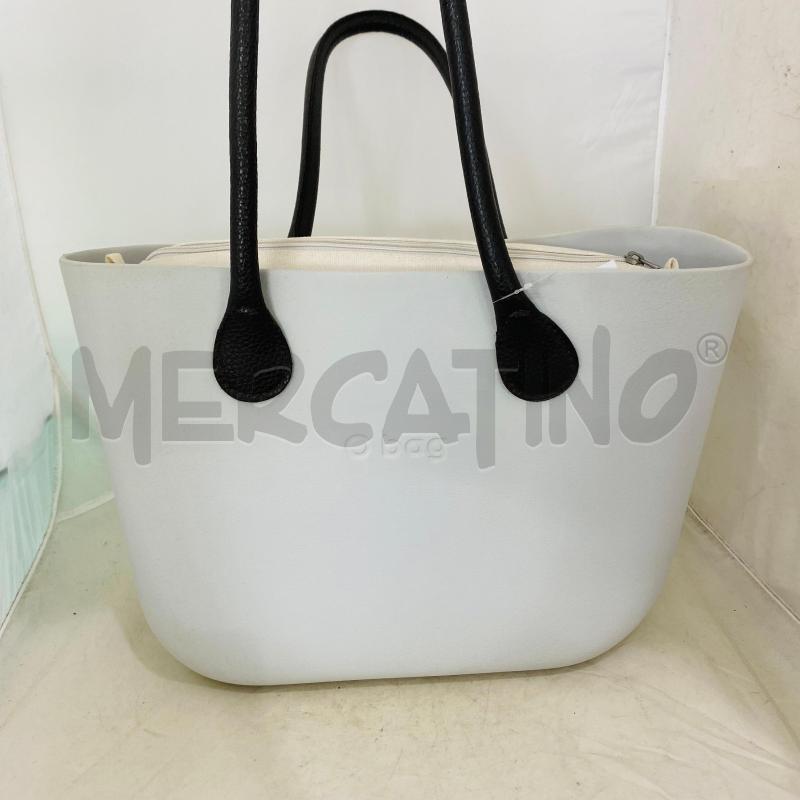 BORSA DONNA OBAG GRIGIO GHIACCIO MANICI MARRONI | Mercatino dell'Usato Lago patria - giugliano in c. 1