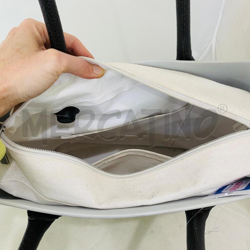 BORSA DONNA OBAG GRIGIO GHIACCIO MANICI MARRONI | Mercatino dell'Usato Lago patria - giugliano in c. 4