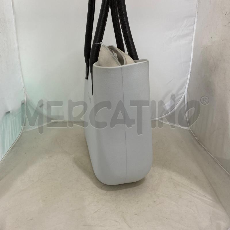 BORSA DONNA OBAG GRIGIO GHIACCIO MANICI MARRONI | Mercatino dell'Usato Lago patria - giugliano in c. 5