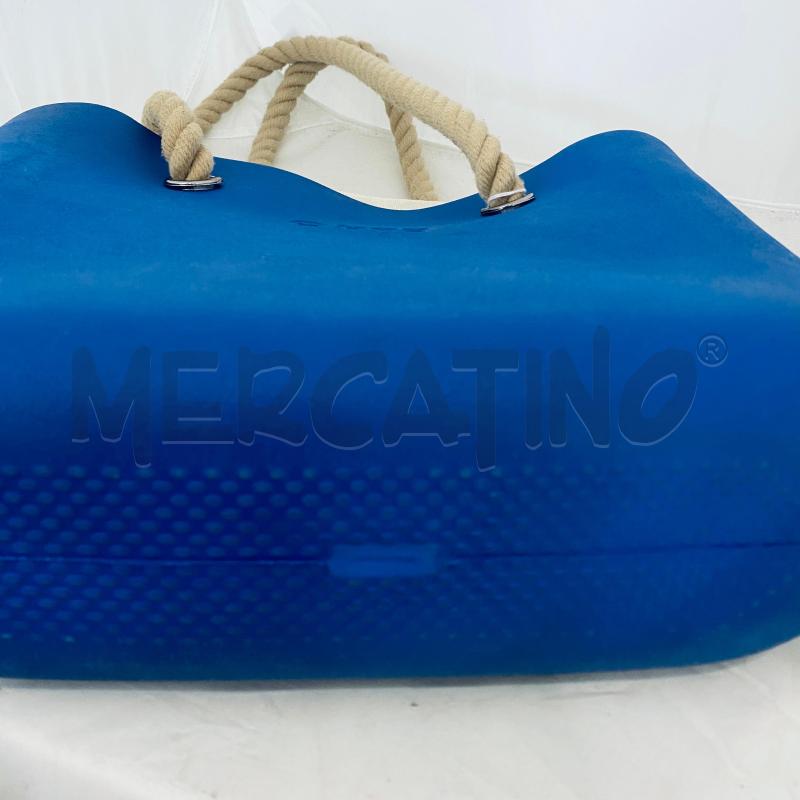 BORSA DONNA O BAG BLU MANICI CORDA | Mercatino dell'Usato Lago patria - giugliano in c. 4
