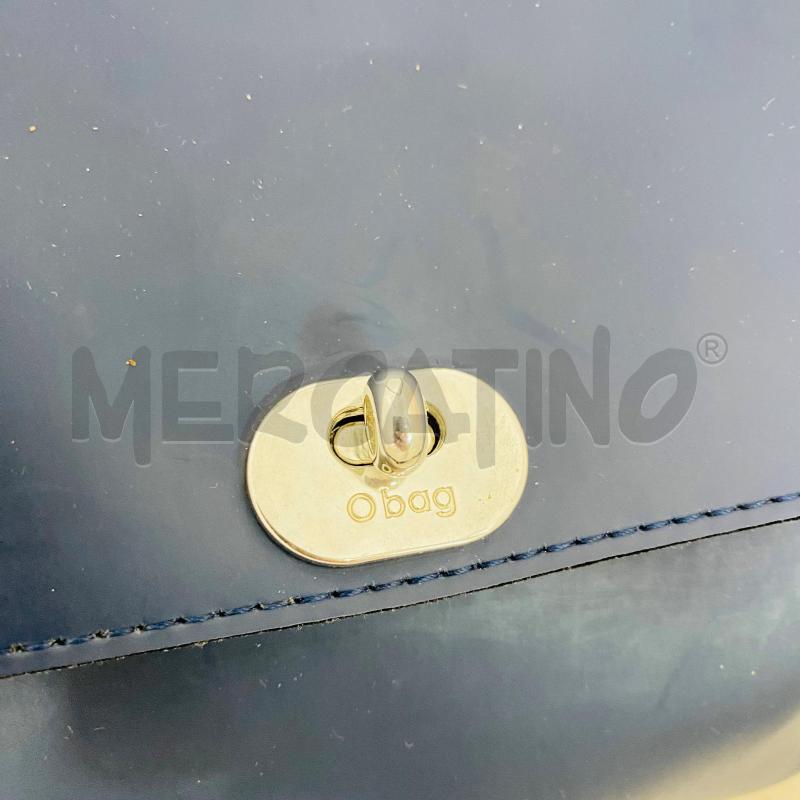 BORSA DONNA O-BAG BLU MODELLO CARTELLA | Mercatino dell'Usato Lago patria - giugliano in c. 2