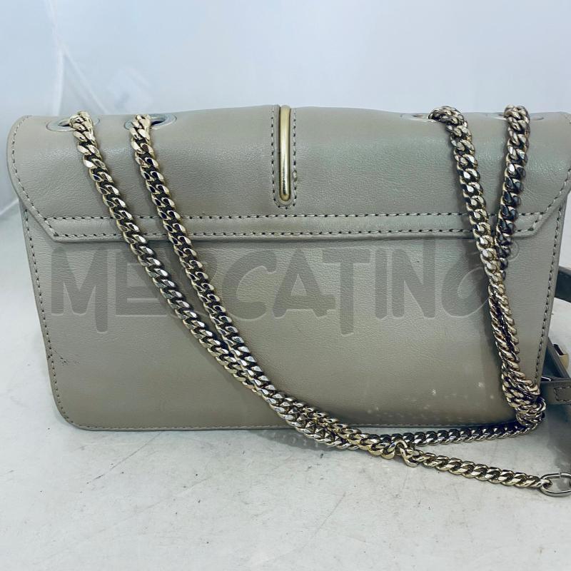 BORSA DONNA PATRIZIA PEPE BEIGE LOGO CENTRALE | Mercatino dell'Usato Lago patria - giugliano in c. 5