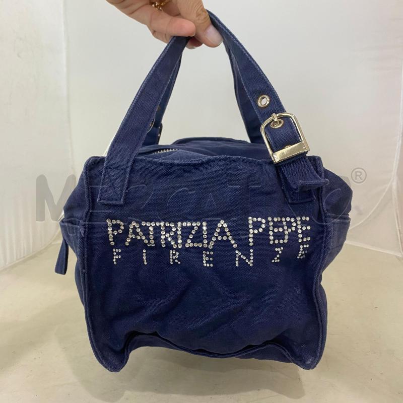 BORSA DONNA PATRIZIA PEPE FIRENZE DENIM LOGO STRASS   | Mercatino dell'Usato Lago patria - giugliano in c. 4