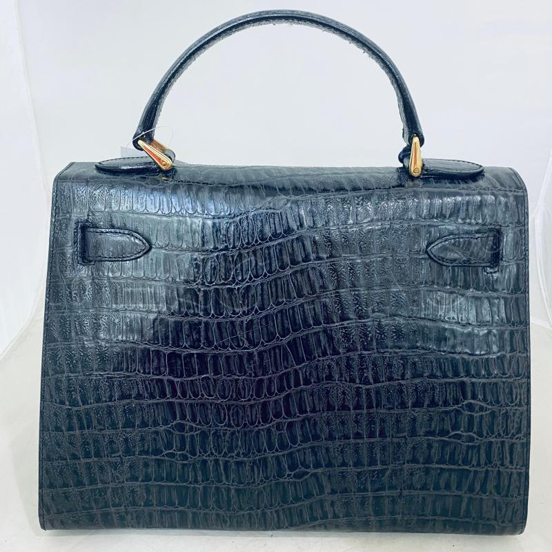 BORSA DONNA PELLE ANTRACITE EFFETTO COCCODRILLO  | Mercatino dell'Usato Lago patria - giugliano in c. 3