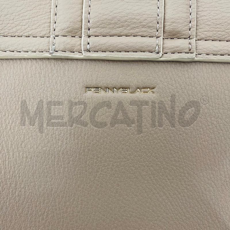 BORSA DONNA PENNY BLACK PELLE BEIGE LEVORATA GIOIELLO TONDO  | Mercatino dell'Usato Lago patria - giugliano in c. 5