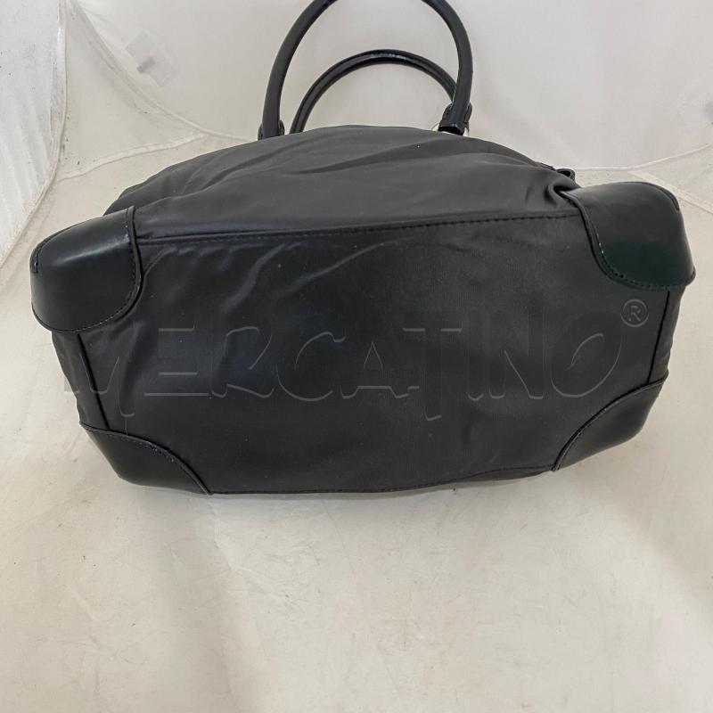 BORSA DONNA PIERO GUIDI NERA NYLON PROFILO LUCIDO  | Mercatino dell'Usato Lago patria - giugliano in c. 5