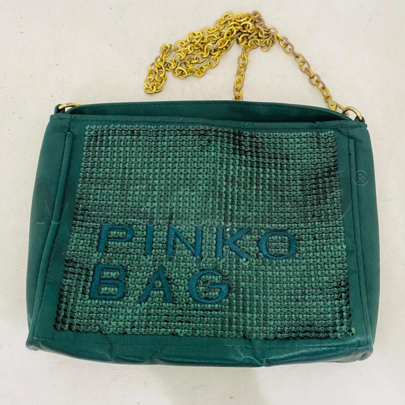BORSA DONNA PINKO BAG VERDE PAILLETTES CATENA | Mercatino dell'Usato Lago patria - giugliano in c. 1
