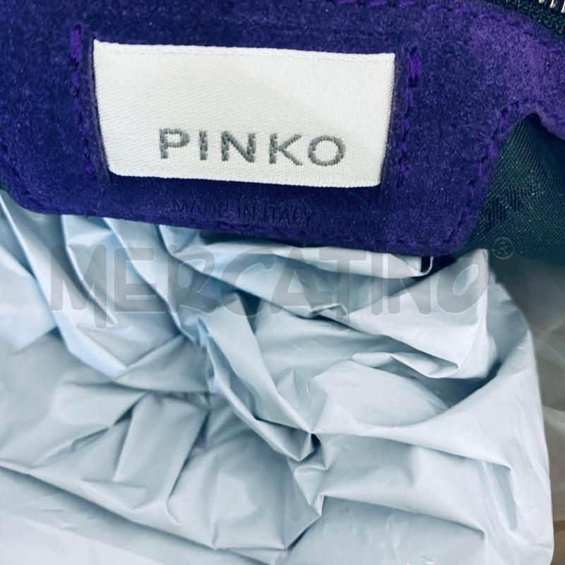 BORSA DONNA PINKO VERNICE NERA MANICO CERCHI RESINA | Mercatino dell'Usato Lago patria - giugliano in c. 5