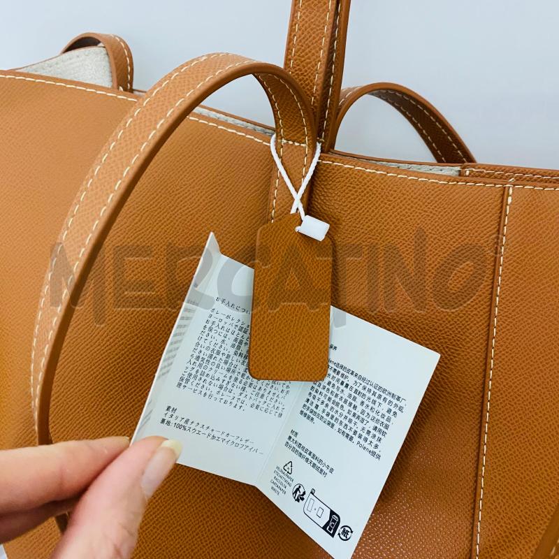 BORSA DONNA POLENE TOT BAG CAMMELLO CON POCHETTE INTERNA | Mercatino dell'Usato Lago patria - giugliano in c. 4