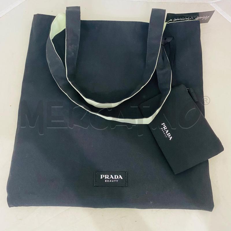 BORSA DONNA PRADA LINEA BEAUTI VERDE SALVIA PROFILO NERO  | Mercatino dell'Usato Lago patria - giugliano in c. 1