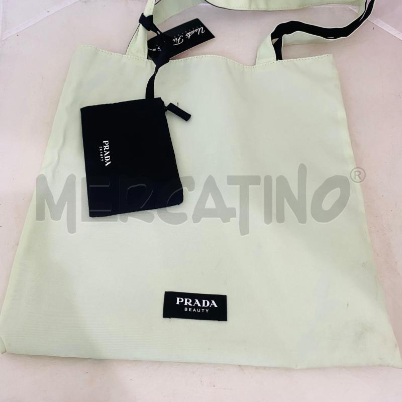 BORSA DONNA PRADA LINEA BEAUTI VERDE SALVIA PROFILO NERO  | Mercatino dell'Usato Lago patria - giugliano in c. 4