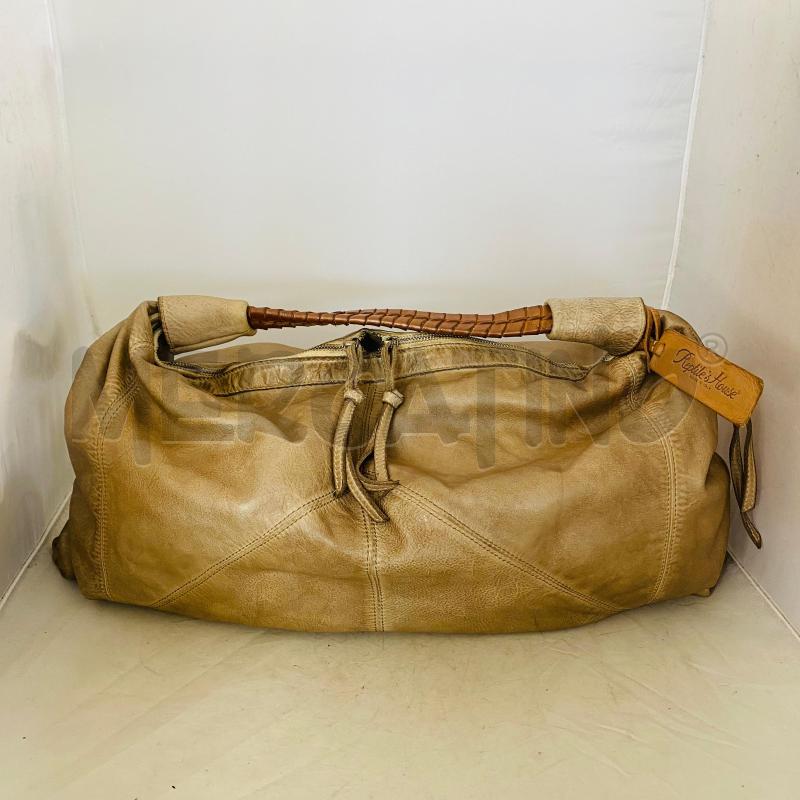 BORSA DONNA REPTILE'S HOUSE BEIGE MANICO INTRECCIATO CUOIO | Mercatino dell'Usato Lago patria - giugliano in c. 1