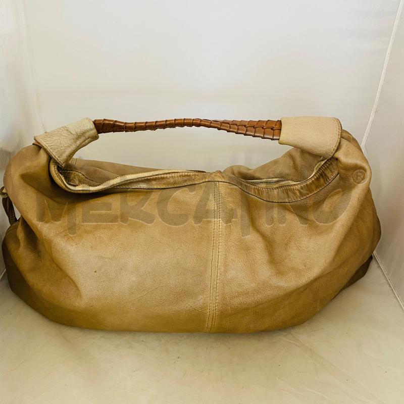 BORSA DONNA REPTILE'S HOUSE BEIGE MANICO INTRECCIATO CUOIO | Mercatino dell'Usato Lago patria - giugliano in c. 5