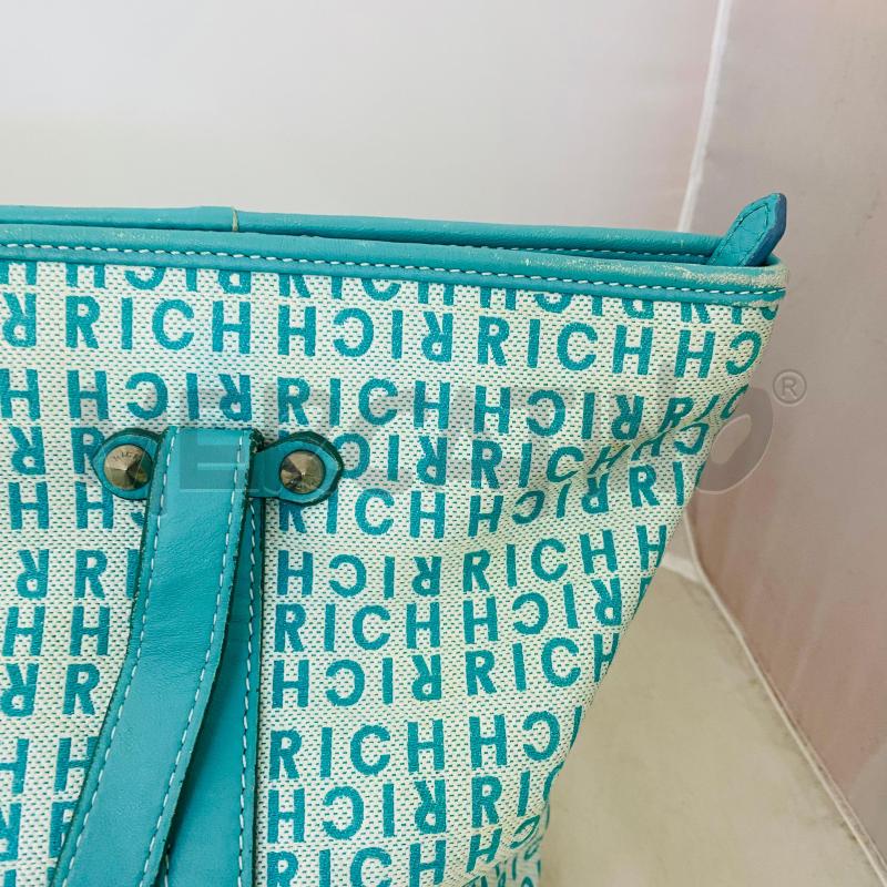 BORSA DONNA RICHMOND VERDE ACQUA LOGATA PELLE E TESSUTO | Mercatino dell'Usato Lago patria - giugliano in c. 2