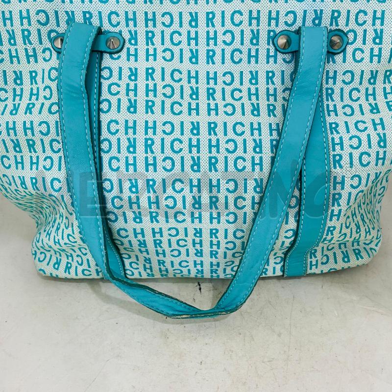 BORSA DONNA RICHMOND VERDE ACQUA LOGATA PELLE E TESSUTO | Mercatino dell'Usato Lago patria - giugliano in c. 3