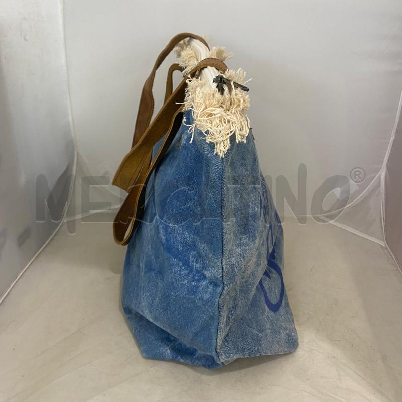 BORSA DONNA SAINT BARTH DENIM MANICO PELLE MARRONE | Mercatino dell'Usato Lago patria - giugliano in c. 3