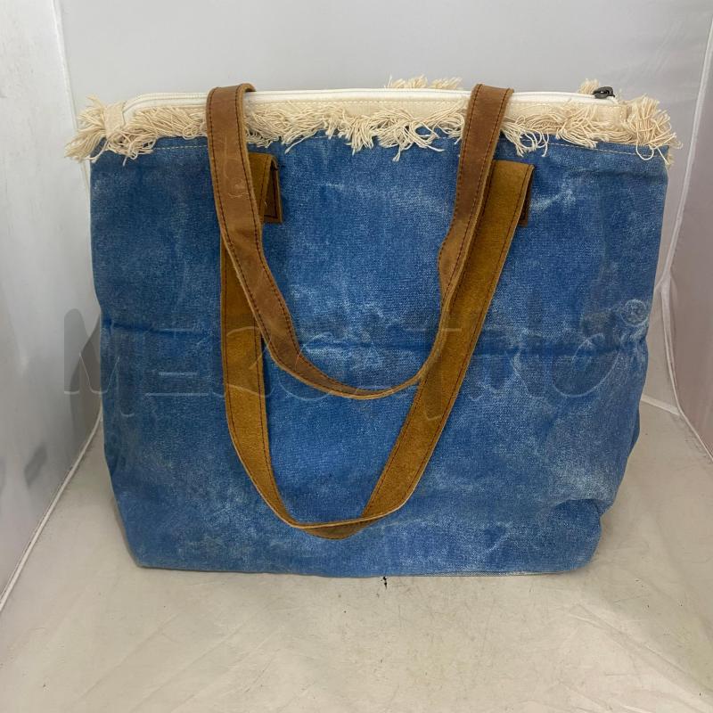 BORSA DONNA SAINT BARTH DENIM MANICO PELLE MARRONE | Mercatino dell'Usato Lago patria - giugliano in c. 4